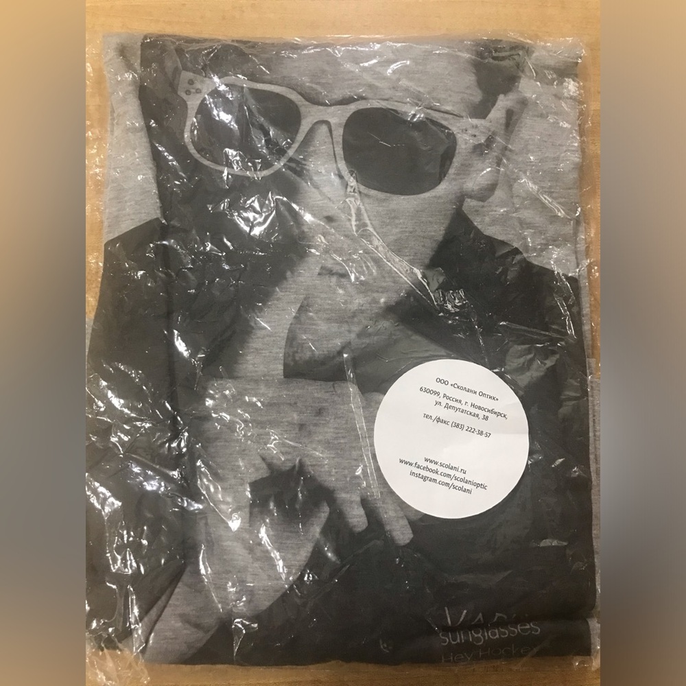 Semyon Varlamov Hey Hockey RARE XL T-shirt Gray Scolani Sunglasses Varly Tee